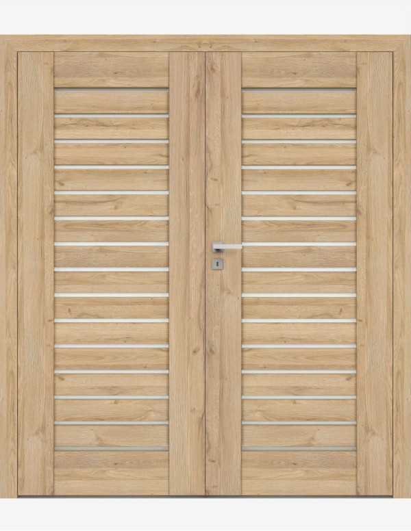 Double interior doors "PIANO 0" Non-rebated