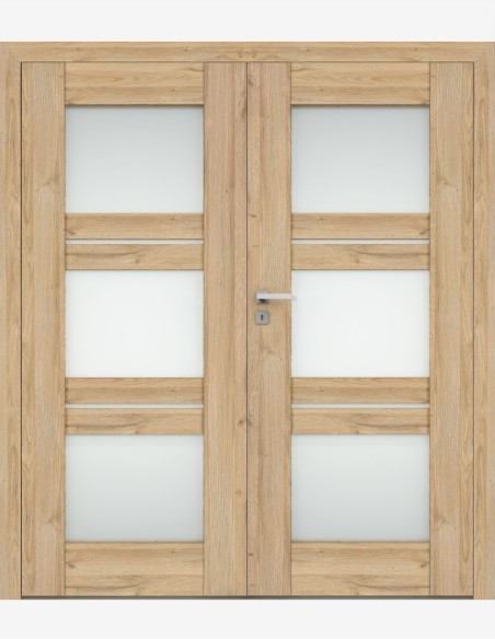 Double interior doors "PIANO 4" Non-rebated