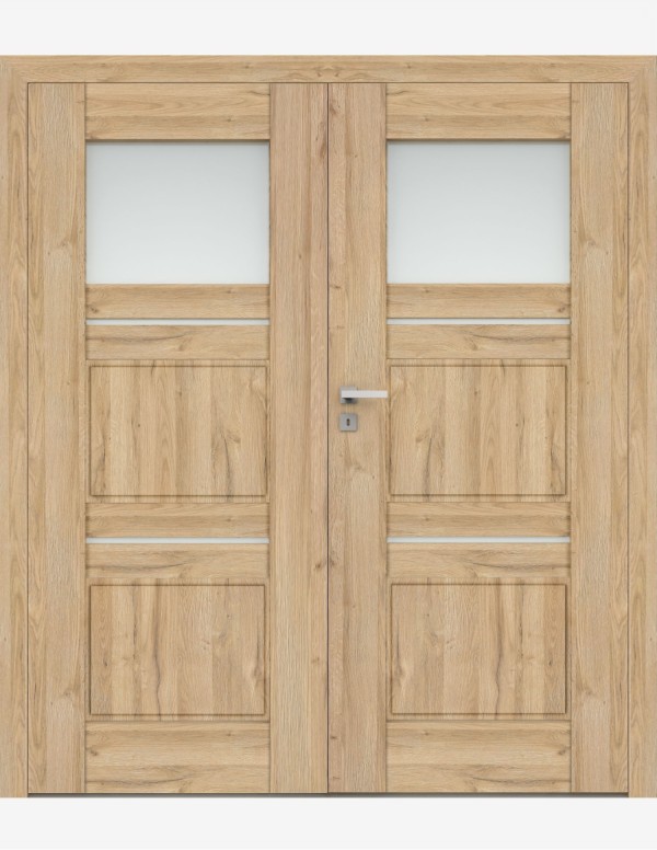 Double interior doors "PIANO 5" Non-rebated