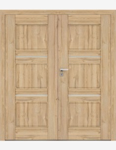 Double interior doors "PIANO 6" Non-rebated