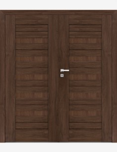 Double interior doors "FOSCA 6" Non-rebated