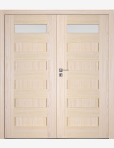 Double interior doors "SCALA A1" Non-rebated