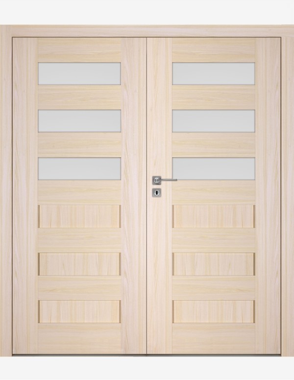 Double interior doors "SCALA A3" Non-rebated