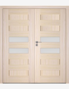 Double interior doors "SCALA A6" Non-rebated