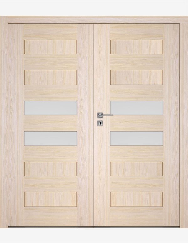 Double interior doors "SCALA A6" Non-rebated