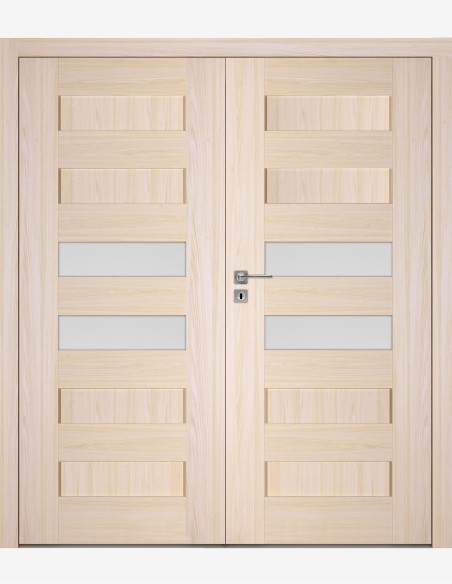 Double interior doors "SCALA A6" Non-rebated