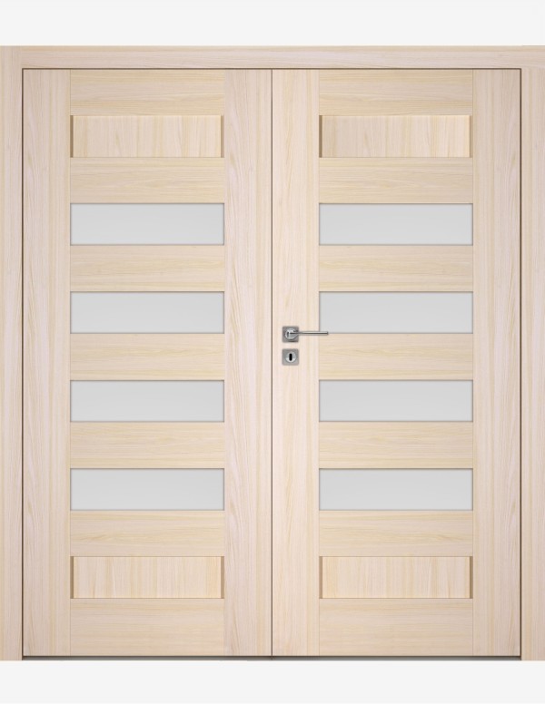 Double interior doors "SCALA A7" Non-rebated