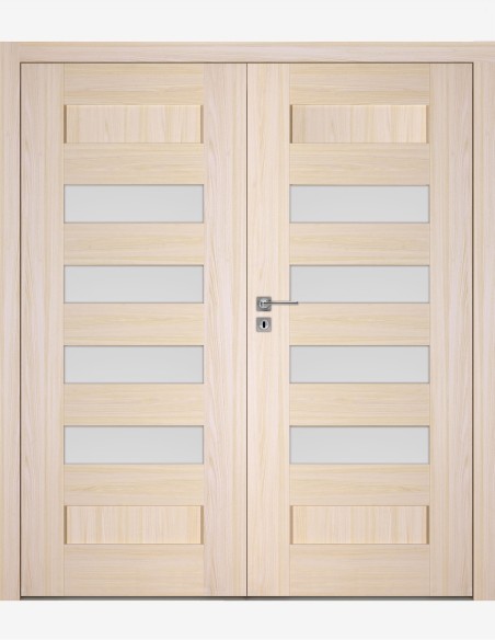 Double interior doors "SCALA A7" Non-rebated