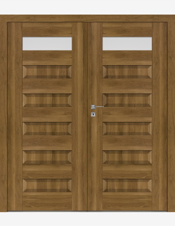 Double interior doors "SCALA B1" Non-rebated