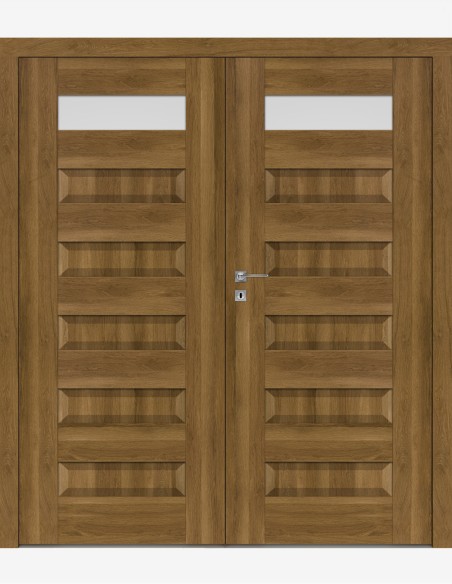 Double interior doors "SCALA B1" Non-rebated