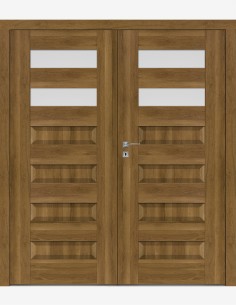 Double interior doors "SCALA B2" Non-rebated