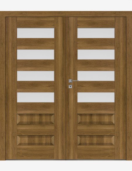 Double interior doors "SCALA B4" Non-rebated
