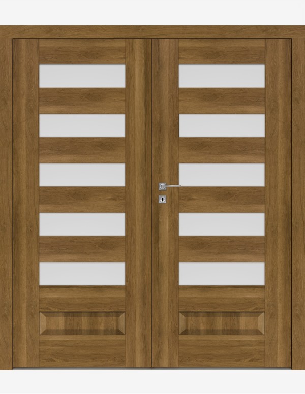 Double interior doors "SCALA B5" Non-rebated