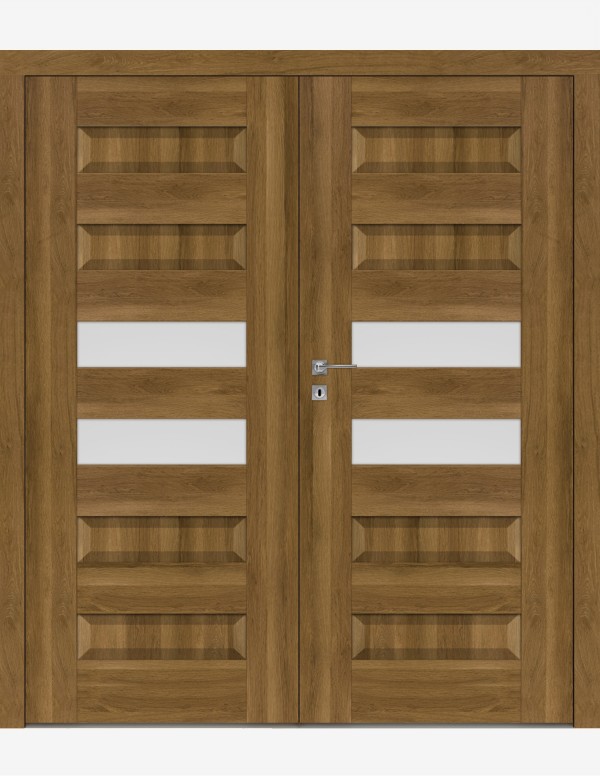 Double interior doors "SCALA B6" Non-rebated