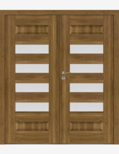 Double interior doors "SCALA B7" Non-rebated