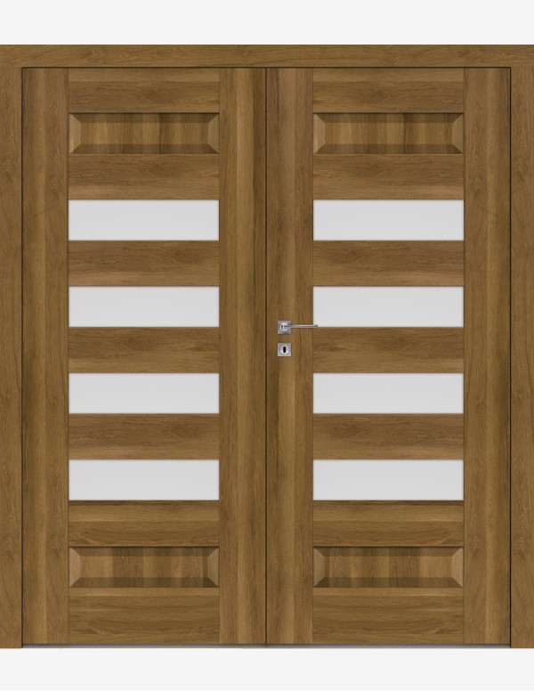 Double interior doors "SCALA B7" Non-rebated