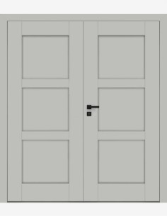 Double interior doors "ESTRA 1" Non-rebated