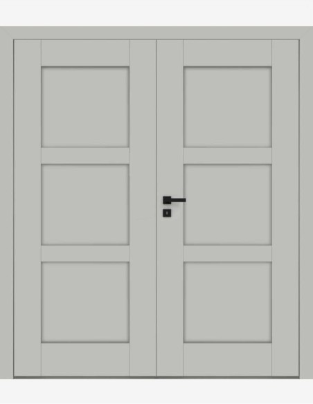 Double interior doors "ESTRA 1" Non-rebated