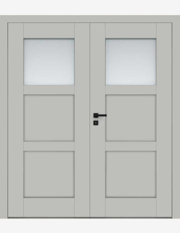 Double interior doors "ESTRA 2" Non-rebated