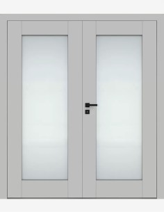 Double interior doors "ESTRA 6" Non-rebated