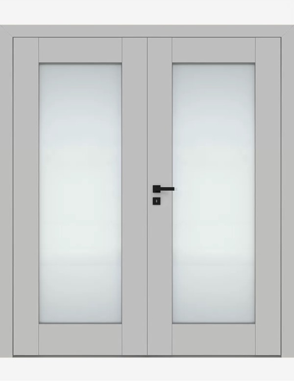 Double interior doors "ESTRA 6" Non-rebated