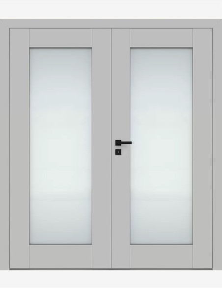 Double interior doors "ESTRA 6" Non-rebated