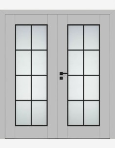 Double interior doors "ESTRA 8" Non-rebated