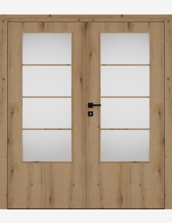 Double interior doors "ARTE B20" Non-rebated