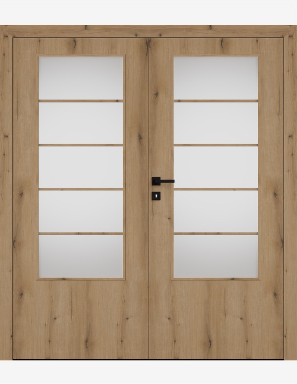 Double interior doors "ARTE B30" Non-rebated