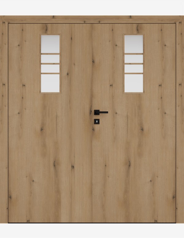 Double interior doors "ARTE B60" Non-rebated