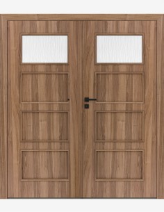 Dvigubos vidaus durys "MODERN 20" Be užlaidos