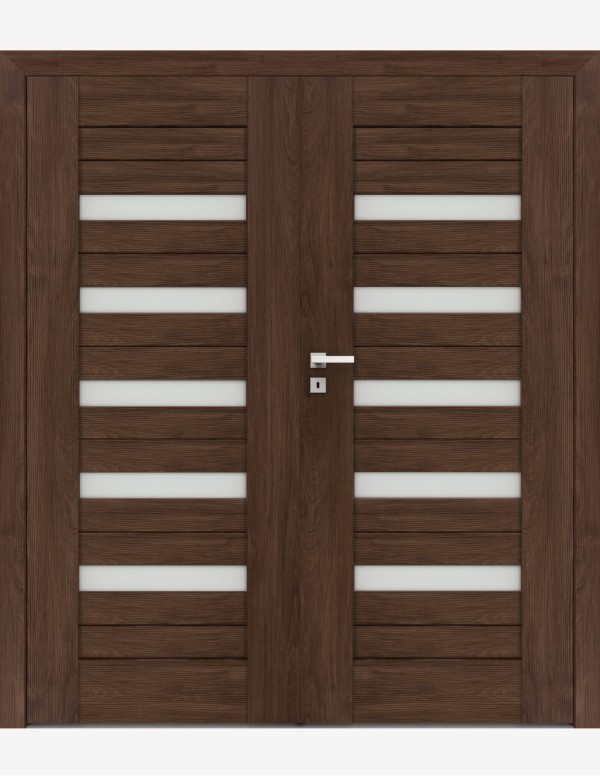 Double interior doors "FOSCA 0" Non-rebated