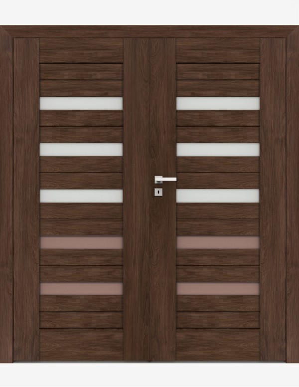 Double interior doors "FOSCA 1" Non-rebated