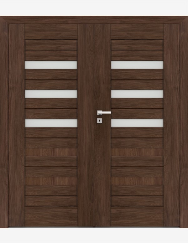 Double interior doors "FOSCA 4" Non-rebated