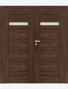 Double interior doors "FOSCA 5" Non-rebated