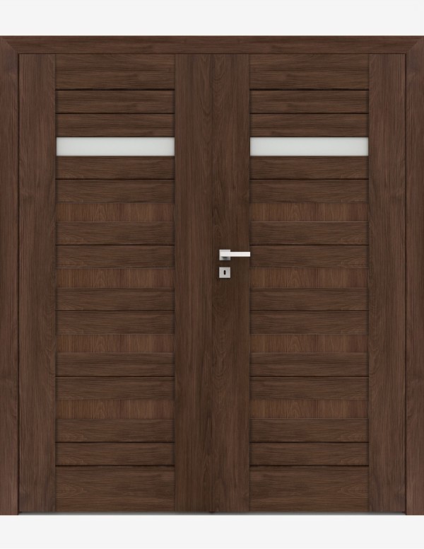 Double interior doors "FOSCA 5" Non-rebated