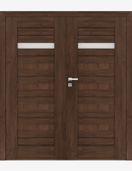 Dvigubos vidaus durys "FOSCA 5" Be užlaidos