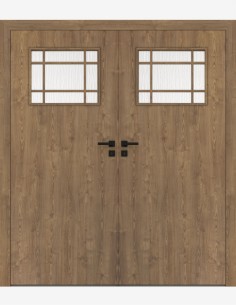 Double interior doors "STANDARD 20S" Non-rebated