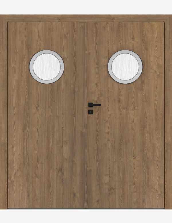 Double interior doors "STANDARD P.MDF" Non-rebated