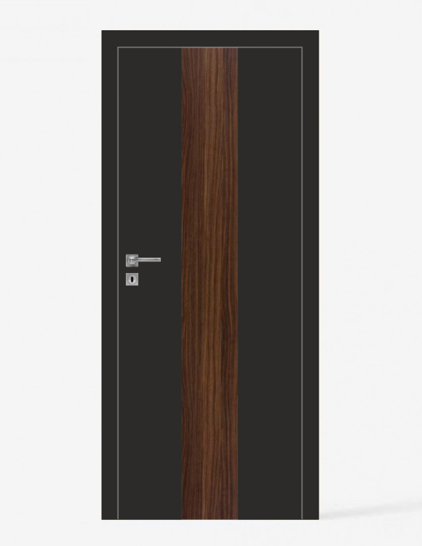 Interior doors "RIVIA 120" Black. Non-rebated