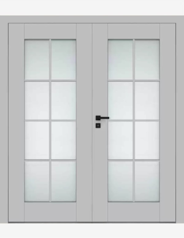 Double interior doors "ESTRA 13" Non-rebated