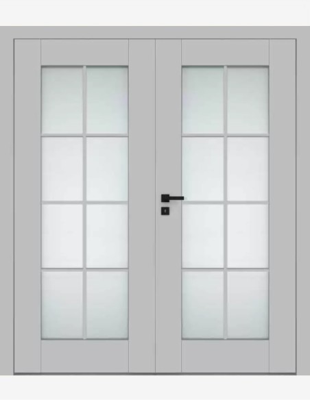 Double interior doors "ESTRA 13" Non-rebated