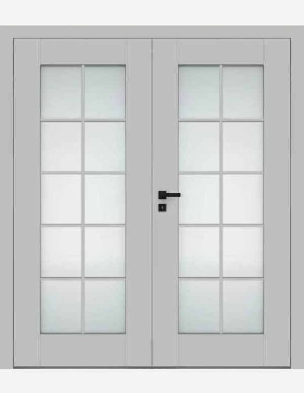 Double interior doors "ESTRA 14" Non-rebated