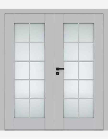 Double interior doors "ESTRA 14" Non-rebated