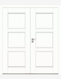 Dvigubos vidaus durys "BERGE 1" Be užlaidos