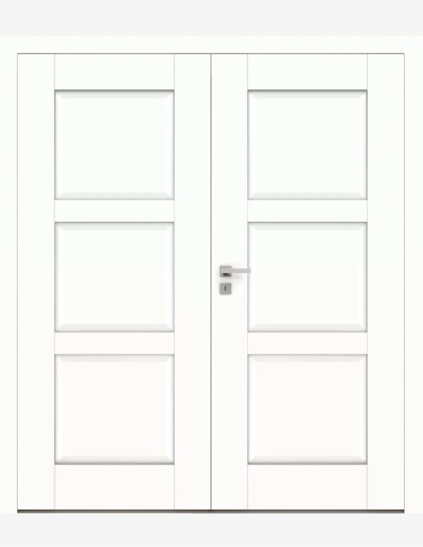 Double interior doors "BERGE 1" Non-rebated