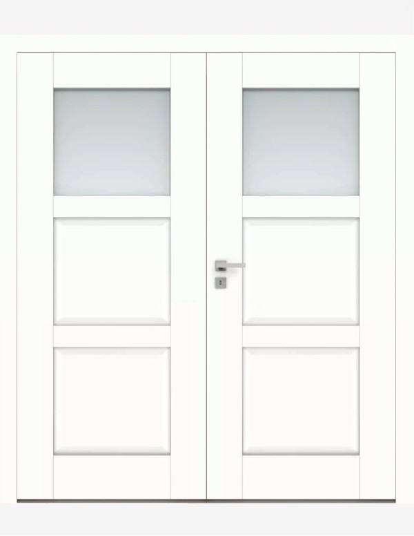 Double interior doors "BERGE 2" Non-rebated