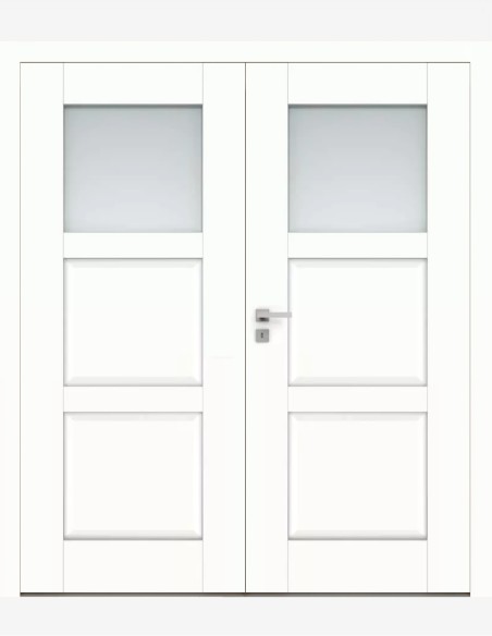 Double interior doors "BERGE 2" Non-rebated