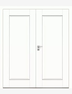 Dvigubos vidaus durys "BERGE 6" Be užlaidos