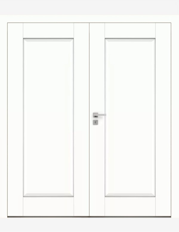 Double interior doors "BERGE 6" Non-rebated